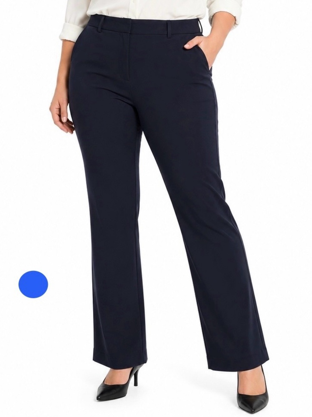 The Flare Women’s Size 12 Black Dress Pants Career Stretch Flare Leg
